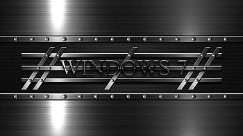 windows 7, 3d, background, black HD wallpaper