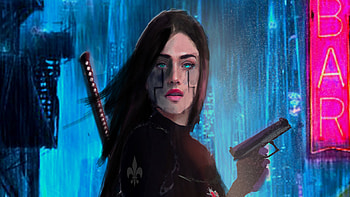 Futuristic Girl Cyborg, fantasy-girls, warrior, artist, artwork, digital-art, artstation HD wallpaper