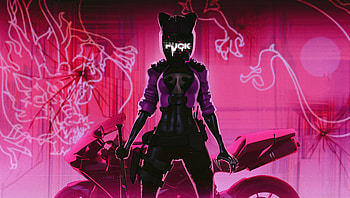 Scifi Cat Member Biker , biker, scifi, synthwave, artist, artwork, digital-art, artstation HD wallpaper