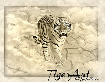 TigerART., animal, fantasy, art, Tiger, beautiful, wild HD wallpaper
