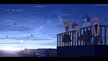 Bocchi the Rock! Ultra Featuring Ikuyo, Ryou, Nijika & Hitori, Ikuyo Kita, Ryou Yamada, Nijika Ijichi, Hitori Gotou, Anime, Bocchi the Rock! HD wallpaper