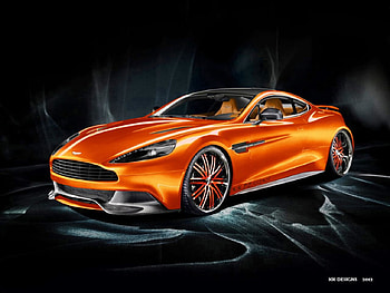 Aston Martin Vanquish, aston martin tuning, nexus, aston martin, car, 2012, orange aston martin, , fast car, orange supercar, supercar, aston martin am 310 vanquish 2013, concept, 22inch alloys, kk designs, london, car , orange, shoot, virtual tuning, rims, aston martin virtual tuning, 2013 HD wallpaper