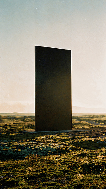 Monolith at Dawn — , Sculpture HD phone wallpaper