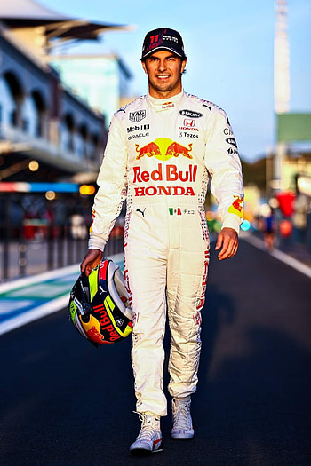 Checo, casco, ropa deportiva HD phone wallpaper