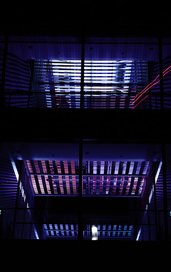Windows, Night, Building, Dark HD phone wallpaper