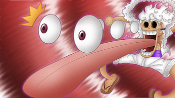 Luffy Shocked Face, Gear 5 (One Piece), Monkey D. Luffy, Anime, One Piece HD wallpaper
