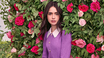 Lily Collins X Koradior Campaign 2025, lily-collins, celebrities, actress, hoot HD wallpaper