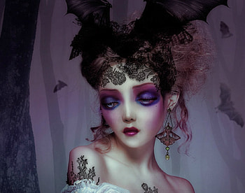 Goth, fantasy, art, woman HD wallpaper