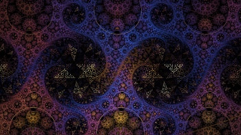 Purple Black Design Fractal Pattern Abstraction Abstract HD wallpaper