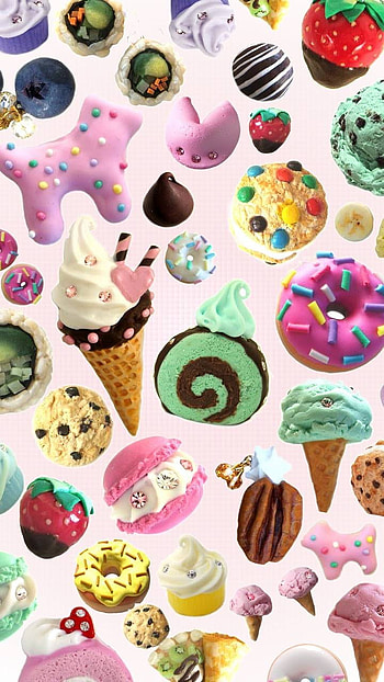 Sweets, sweets, colors, food, artistic HD phone wallpaper