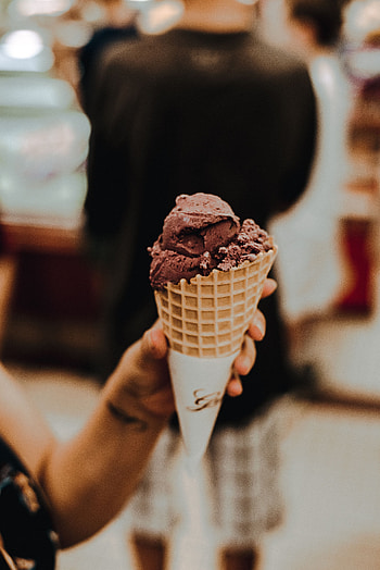 Food, Chocolate, Desert, Ice Cream, Sweet, Horn, Shoehorn HD phone wallpaper