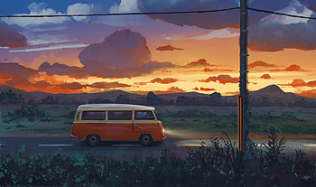 Van, van, artist, artwork, digital-art, artstation HD wallpaper