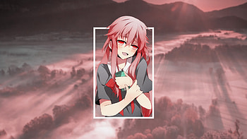 Mirai Nikki, Gasai Yuno, Anime, Purple eyes HD wallpaper