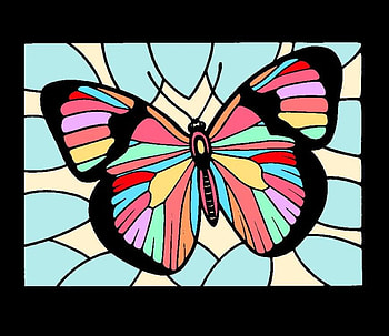 Colorful butterfly, abstract, butterfly HD wallpaper