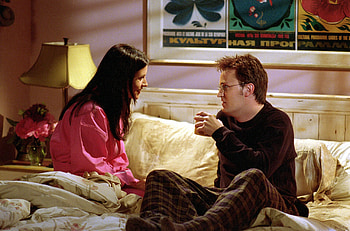 Chandler Bing and Monica, Beloved couple, Endearing relationship, Romantic moments HD wallpaper