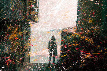 Abstract, Silhouette, Blur, Smooth, Paint, Girl HD wallpaper