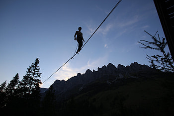 Highline and slackline workshops, Tyrol, Austria, Skill development, Community bonding HD wallpaper