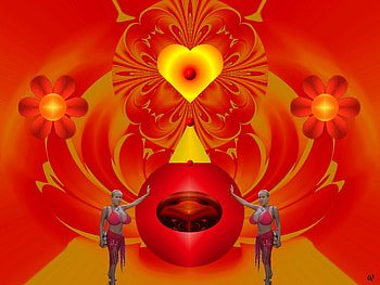 Feeling Hot Hot Hot, eye candy, fractal, abstract HD wallpaper