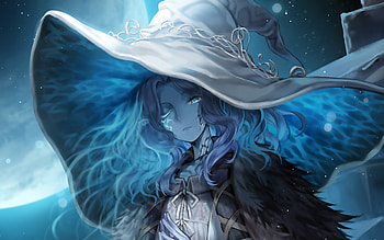 Ranni the Witch, darkness, Elden Ring, manga, artwork, Elden Ring characters, Ranni the Witch Elden Ring HD wallpaper