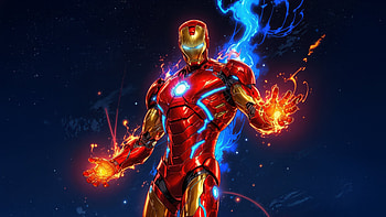 Iron Man Born To Dominate, iron-man, superheroes, artwork, digital-art, ai HD wallpaper