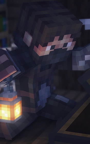 Dark room, video game, Minecraft HD phone wallpaper