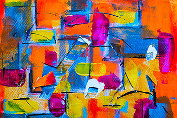 Abstract, Multicolored, Motley, Paint, Canvas, Smears, Strokes HD wallpaper