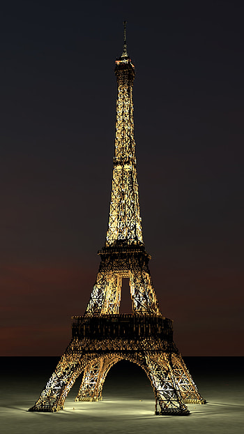 Eiffel Tower, Paris, built by Azguendare HD phone wallpaper