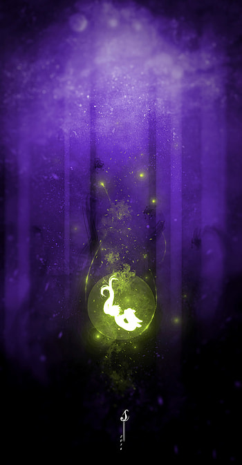 Magic, Art, Silhouette, Ball, Glow HD phone wallpaper