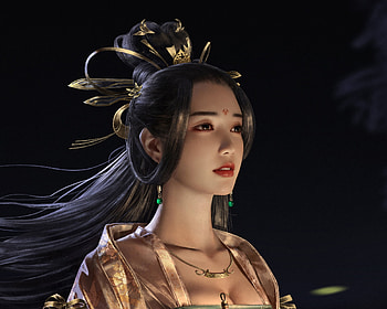 Princess, luminos, girl, tangdi, dark, frumusete, black, gorgeous, superb, fantasy, face HD wallpaper