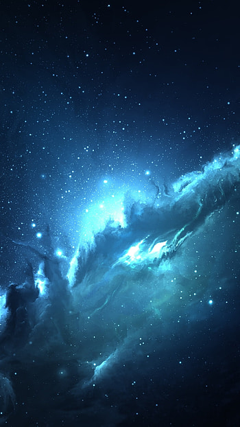 Space, Blue, Galaxy HD phone wallpaper