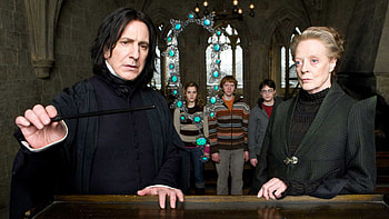 Alan Rickman, Harry Potter, Severus Snape, Minerva McGonagall HD wallpaper