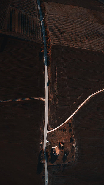 Nature, View From Above, Road, Field, Scope, Spaciousness HD phone wallpaper