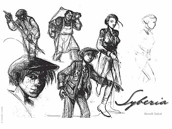 Syberia, kate, sketch, designs HD wallpaper