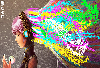 yes luka, luka, fanart, colores, girl, brillante HD wallpaper