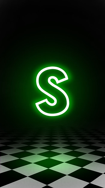 S, art, neon HD phone wallpaper