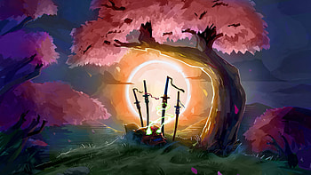Valorant : Enchanted Swords at Sunset, video game, Valorant HD wallpaper