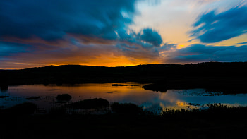 Landscape, Nature, Rivers, Sunset, Twilight, Dark, Dusk HD wallpaper