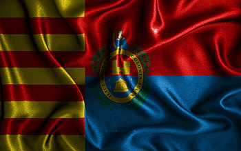 Elche flag, , silk wavy flags, spanish cities, Day of Elche, Flag of Elche, fabric flags, 3D art, Elche, cities of Spain, Elche 3D flag HD wallpaper
