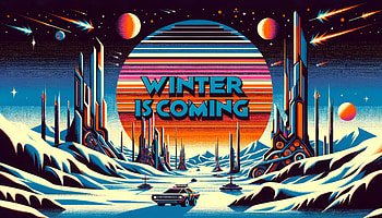 Retro Winter is Coming, winter is coming, retro, Sci Fi, winter, landscape, sci fi winter HD wallpaper