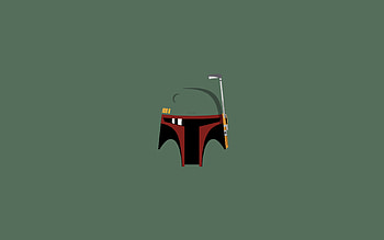 Star Wars, Boba Fett, Minimalism, Bounty Hunter, Helmet HD wallpaper