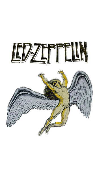 Led-Zeppelin, white, black, yellow, led, zeppelin HD phone wallpaper