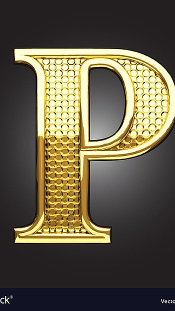 P Letter, Gold Alphabet, gold, alphabet HD phone wallpaper
