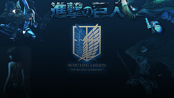 shingeki no kyojin scouting legion HD wallpaper