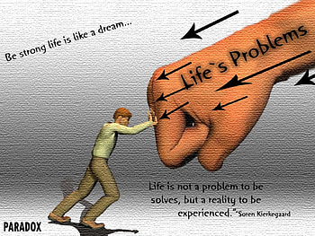 Pressure of Life, word, design, painting, life, 3d, people HD wallpaper