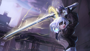 Nier Automata Warrior , nier-automata, games, artist, artwork, digital-art, artstation HD wallpaper