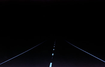 Highway, dark, minimal HD wallpaper
