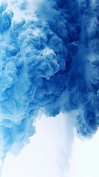 Smoke, Sky Blue HD phone wallpaper