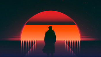 Vaporwave Digital Art Artwork Illustration Environment Sun HD wallpaper