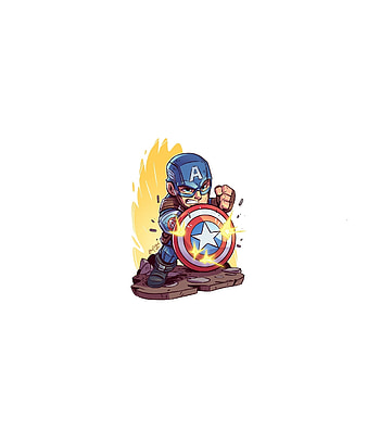 Minimal, Captain America, marvel superhero HD phone wallpaper