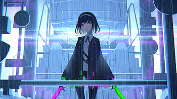 Anime girl with two swords, anime , Anime HD wallpaper